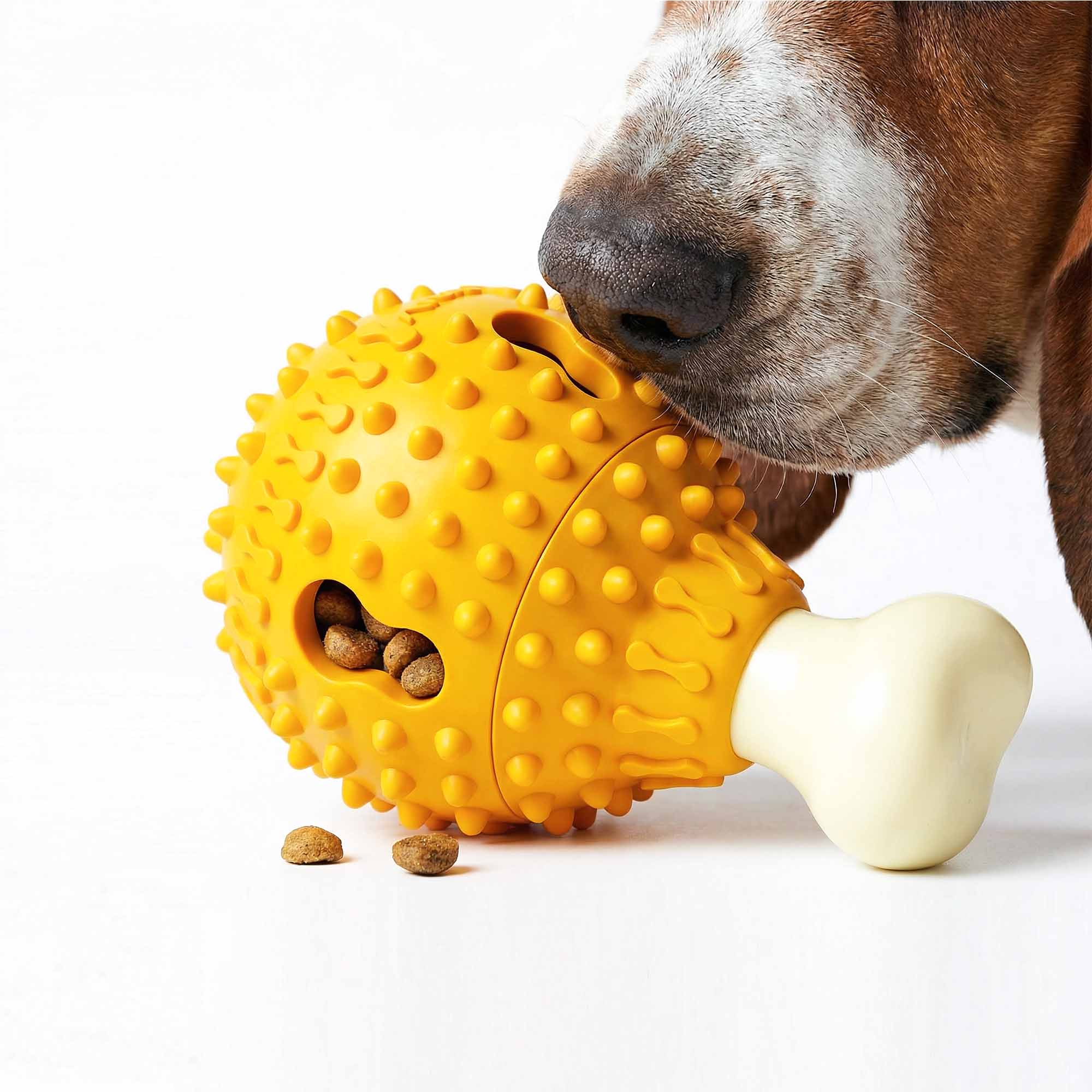 Drumstick Treat Dispensing Dog Chew Toy