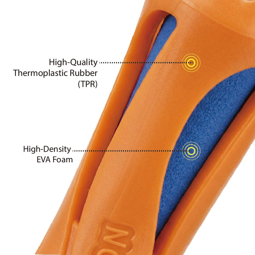 Close-up of high-quality foam material on Durable Swim Noodle Dog Toy, showing tough, non-toxic construction